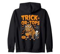 Trick-Or-Tops Seau à Bonbons Triceratops Halloween Sweat à Capuche