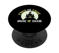 Trick Or Trade House of Shade Scary Realtor Halloween PopSockets PopGrip Adhésif