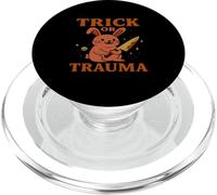 Trick Or Trauma Creepy Cute Bunny Funny Funny Halloween PopSockets PopGrip pour MagSafe