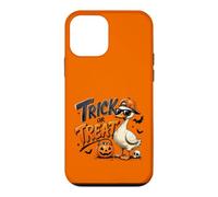Trick Or Treat Cool Duck Lunettes de Soleil Halloween Citrouille Art Coque pour iPhone 12 Mini