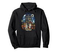 Trick Or Treat Cute Halloween Ours Haunted House Graphic Sweat à Capuche
