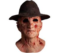 Trick Or Treat Studios A Nightmare on Elm Street 2: Freddy's Revenge Deluxe Latex Mask with Hat Freddy