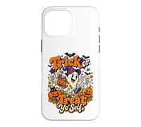 Trick Or Treat Yo Halloween fantôme sorcière Citrouille Coque pour iPhone 16 Pro Max