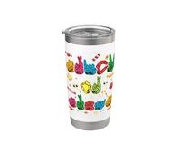 Trick or Treating ASL Hands en langage des signes américain pour Halloween Gobelet isotherme en acier inoxydable double paroi