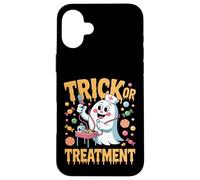 Trick Or Treatment Fantôme Infirmière Halloween Coque pour iPhone 16 Plus