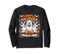 Trick Or Treats Chien Fantôme Citrouille Amusant Chien d'halloween Effrayant Manche Longue
