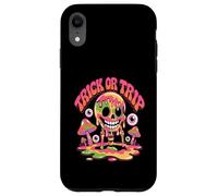 Trick Or Trip T-Shirt - Psychedelic Skull Groovy Halloween Coque pour iPhone XR