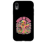 Trick Or Trip T-Shirt - Psychedelic Skull Groovy Halloween Coque pour iPhone XR