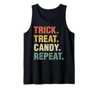 Trick Treat Candy Repeat Funny Halloween Priorités Débardeur