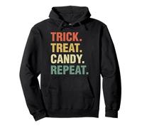 Trick Treat Candy Repeat Funny Halloween Priorités Sweat à Capuche