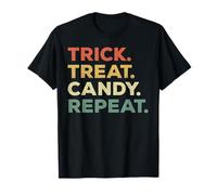 Trick Treat Candy Repeat Funny Halloween Priorités T-Shirt