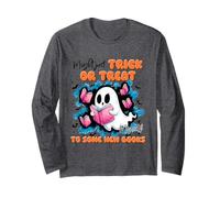Trick Treat Myself to Books Chemise Humoristique pour la Lecture de fantômes Manche Longue