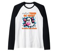 Trick Treat Myself to Books Chemise Humoristique pour la Lecture de fantômes Manche Raglan