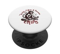 Tricks, Flips, & Banana Chips, Singe sur Une Planche à roulettes PopSockets PopGrip Adhésif