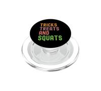 Tricks Treats and Squats Entraînement Amusant d'halloween PopSockets PopGrip pour MagSafe