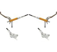 Trickstuff Set de Freins à Disque av+arr Maxima acier flex, revêtement PU gris Satz (VR + HR)