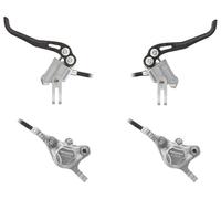 Trickstuff Set de Freins à Disque Piccola Carbon av+arr Postmount gris Satz (VR + HR)