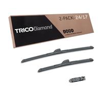 TRICO Diamond 24" + 17" Premium Automotive Replacement Windshield Wiper Blades (Set of 2), Passenger and Driver Side All-Weather Beam Wiper Blades for Select Vehicle Models