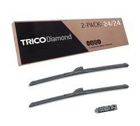 TRICO Diamond™ (25-2424) 24 Inch & 24 Inch pack of 2 High Performance Automotive Replacement Windshield Wiper Blades Super Premium All Weather Beam Blade for Select Vehicle Models
