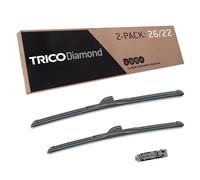 TRICO Diamond™ (25-2622) 26 Inch & 22 inch pack of 2 High Performance Automotive Replacement Windshield Wiper Blades For My Car Super Premium All Weather Beam Blade for Select Vehicle Models