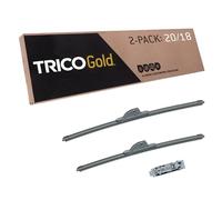 TRICO Gold (18-2018) 20 et 18 pouces Pack de 2 lames d'essuie-glace de remplacement automobile pour ma voiture Premium Lame de faisceau tout temps pour certains modèles de véhicules