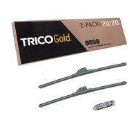 TRICO Gold (18-2020) 20 et 20 pouces Pack de 2 lames d'essuie-glace de remplacement automobile pour ma voiture Premium Lame de faisceau tout temps pour certains modèles de véhicules