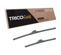 TRICO Gold (18-2216) 22 et 16 pouces Pack de 2 lames d'essuie-glace de remplacement automobile Premium Lame de faisceau tout temps pour certains modèles de véhicules