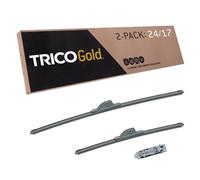 TRICO Gold (18-2417) 24 et 17 pouces Pack de 2 lames d'essuie-glace de remplacement automobile pour ma voiture Premium Lame de faisceau tout temps pour certains modèles de véhicules