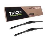 TRICO Silicone Ceramic™ (90-2218) 22 & 18 Inch Pack of 2 Automotive Replacement Windshield Wiper Blades For my Car, Super Premium All Weather Beam Blade for Select Vehicle Models