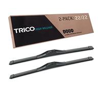 TRICO Solutions™ High Mileage 22 Inch Pack of 2 High Performance Automotive Replacement Windshield Wiper Blade for Select Chevrolet, GMC, Ram, Ford, Cadillac and Dodge Models (56-2222)
