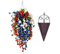 Tricolor Patriotic Artificial Flower Solar Decor Flower