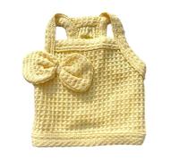 Tricot avec nœud Papillon pour Chat, Pull en Coton Doux et Respirant pour Petit Chien avec Grand nœud, Fournitures pour Chien Pratiques et faciles pour la Marche Quotidienne du (L)