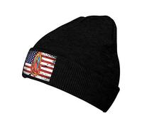 Tricot Bonnet Drapeau Américain Fissuré Notre-Dame De Guadalupe Léger Knit Beanie Unisexe Skull Casquette pour Ski Femme