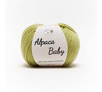Tricot Cafè - Alpaca Baby - Pelote filée Baby Alpaca Superfine respirante, hydrofuge, résistante et élastique pour fers/crochet : 4.00/4.50 25 gr - Acide 41