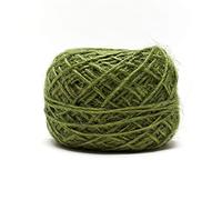 Tricot Cafè - Fil de Jute - Pelote 100% Jute Naturelle pour Crochet Idéal pour Sacs Paniers et Accessoires D'ameublement 100 gr pour Fers/Crochet : 4.00 Vert