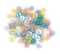 Tricot Créations Assortiment de 100 Boutons à Coudre Oeil de Poisson 5 Couleurs 14mm Boutons Mercerie Couture Lot Y