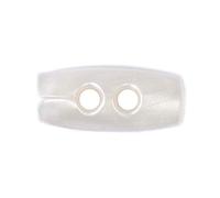 Tricot Créations Boutons à Bascule 15mm Couleur aux Choix Lot de 6 / Boutons Bûchette/Boutons de Couture (Blanc Cassé)