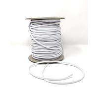 Tricot Créations Corde Elastique/Fil Elastique 2,5mm Blanc - Vendu par 5 Mètres