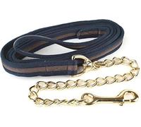 Tricot de guidage en tissu doux Hy avec chaîne BZ445 (taille unique) (Bleu marine/gris)