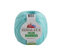 Tricot fin Himalaya Deluxe Bamboo Pelote de laine 60 % bambou 40 % coton 100 g 124-15 Turquoise