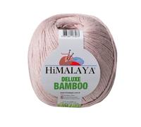 Tricot fin Himalaya Deluxe Bamboo Pelote de laine 60 % bambou 40 % coton 100 g 124-30 poudre