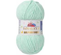 Tricot fin Himalaya Dolphin Baby Wolle Garn Baumwolle Strickwolle zum Stricken häkeln (80307 HellGrün)