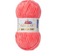 Tricot fin Himalaya Dolphin Baby Wolle Garn Baumwolle Strickwolle zum Stricken häkeln (80332 Dunkellachs)