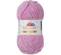 Tricot fin Himalaya Dolphin Baby Wolle Garn Baumwolle Strickwolle zum Stricken häkeln (80334 Flieder)
