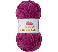 Tricot fin Himalaya Dolphin Baby Wolle Garn Baumwolle Strickwolle zum Stricken häkeln (80338 Beere Hell)
