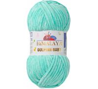 Tricot fin Himalaya Dolphin Baby Wolle Garn Baumwolle Strickwolle zum Stricken häkeln (80345 Babygrün)