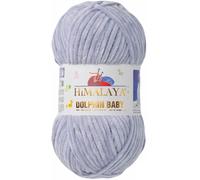 Tricot fin Himalaya Dolphin Baby Wolle Garn Baumwolle Strickwolle zum Stricken häkeln (80351 Hellgrau)