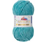 Tricot fin Himalaya Dolphin Baby Wolle Garn Baumwolle Strickwolle zum Stricken häkeln (80354 Altgrün)