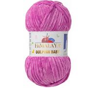 Tricot fin Himalaya Dolphin Baby Wolle Garn Baumwolle Strickwolle zum Stricken häkeln (80356 Flieder Hell)