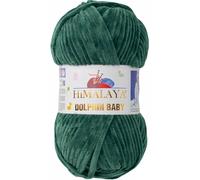 Tricot fin Himalaya Dolphin Baby Wolle Garn Baumwolle Strickwolle zum Stricken häkeln (80360 Grün)